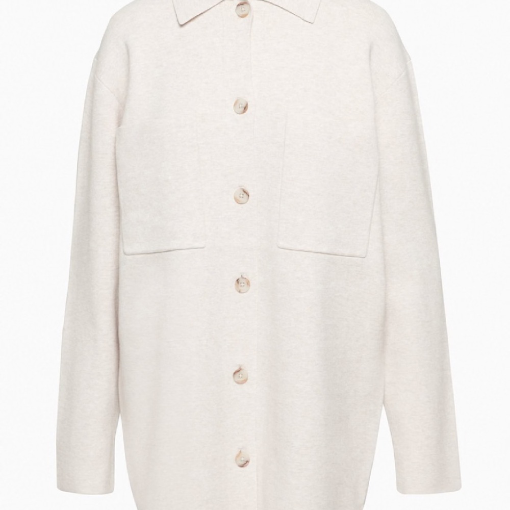 Aritzia Babaton Society Sweater, Size S, Matte Pearl